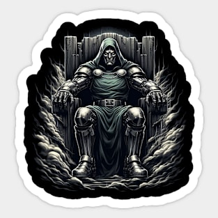 Dr. Doom T-Shirt – The Ultimate Marvel Villain Graphic Tee" Sticker